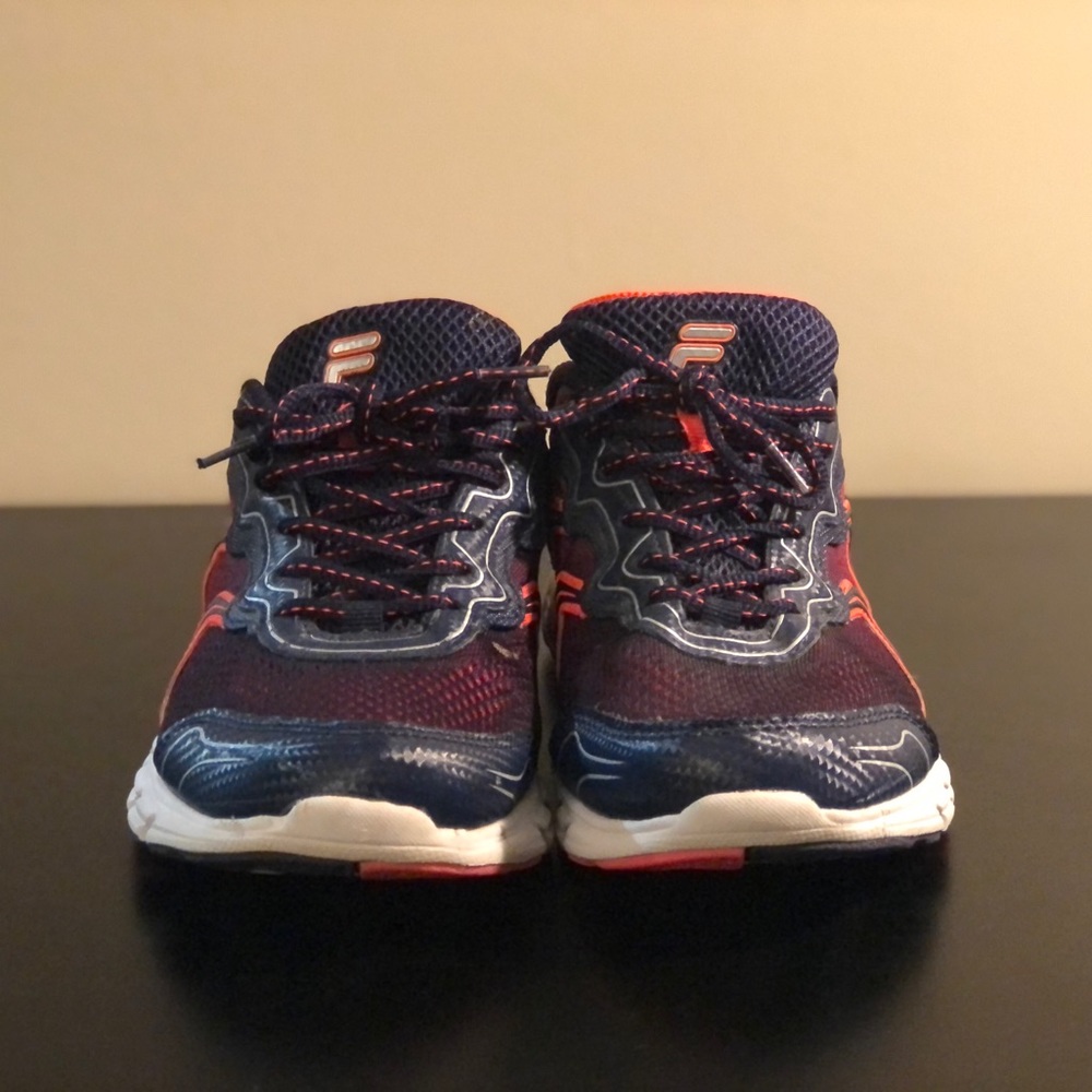 Fila Stellaray Running Women’s Shoes, Size 10, Navy/Coral, (Like New)